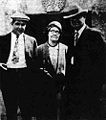 Robert E. Howard with his parents, Hester Howard & Dr. Isaac Howard (version 1)