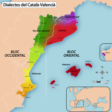 26/09: Mapa dialectal del català o valencià, atès que el 26 de setembre és el Dia europeu de les llengües.