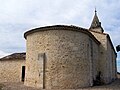 Le chevet de l'église Saint-Martin (mars 2010)