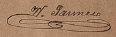 signature de Wenceslao Paunero