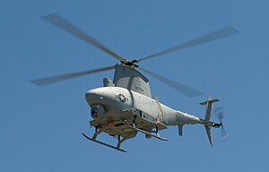 ABD Donanmasına ait MQ-8B Maryland'de uçuyor.