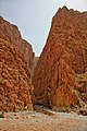 * Nomination The Todgha Gorges are a series of limestone river canyons, or wadi, in the eastern part of the High Atlas Mountains in Morocco, near the town of Tinghir. By User:Nawfal Kharbach --Reda benkhadra 23:30, 5 June 2018 (UTC) * Decline Sorry, it is a spectacular sight, but not QI because of the noticeable border/fringe along the tops of the rock and lack of definition in places. The former may be fixable, in which case others might disagree about the latter. --Rhododendrites 02:30, 6 June 2018 (UTC)