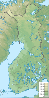 Location map ፊንላንድ