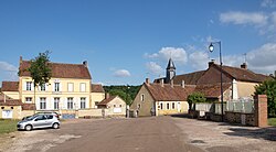 Skyline of Moutiers-en-Puisaye