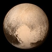 Pluto, aufgenommen am 14. Juli 2015 von New Horizons