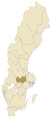 English: Location of the Swedish province of Västmanland Svenska: Det svenska landskapet Västmanlands läge