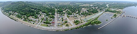 Trempealeau, Wisconsin panorama