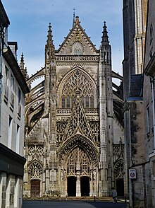 Facade of the Trinity Abbey, Vendôme