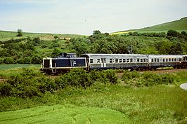 Diesellocomotief 212 062-4 te Staudernheim.