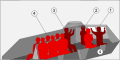 Positions of crewmembers in a soviet BTR-70 APC.