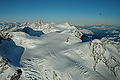 Monte Rosa looking East from 17000 feet ASL