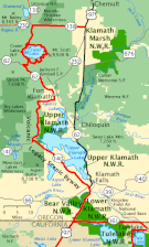 Map of Oregon section