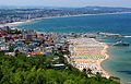 La Riviera Romagnola (tratto riminese) dalla Terrazza panoramica di Gabicce Monte.