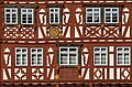 7. Az 1610-ben épült faszerkezetű épület, a Palmsches Haus homlokzatának részlete (Mosbach, Németország) (javítás)/(csere)