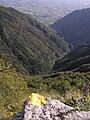 La Valle Santa Felicita vista dal basamento della teleferica della Grande Guerra