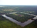 Lugfoto van Angkor Wat