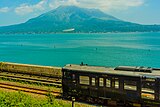 Ligne Nippō et le volcan Sakurajima