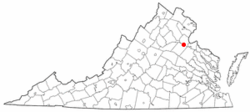 Location in Virginia