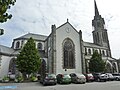 Église paroissiale Saint-Melaine, vue extérieure, flanc nord.