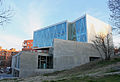 View of Ana María Matute Municipal Public Library in Madrid (Spain)