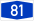 Bundesautobahn 81 number.svg