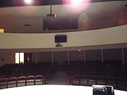 The balcony, as viewed from the stage, of the Hollywood Playhouse.