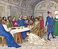 Anointing of Jesus, miniature from Heures d'Étienne Chevalier, by Jean Fouquet