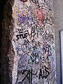 removed segment of the wall, standing near Checkpoint Charlie