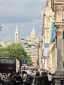 Montmartre seen from boulevard des Batignolles in 2011