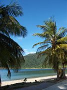 Playa Turiamo, ubicada en la zona costera del Parque nacional Henri Pittier.