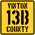 File:Vinton County Route 13B OH.svg