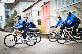 Patrouille cycliste de la Stadtpolizei Winterthur (2012).