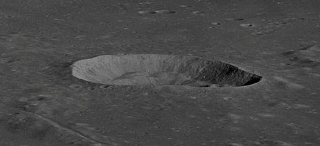 Highly oblique view from Apollo 10, facing northwest.