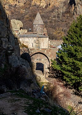 Geghard is a monastery in Armenia.