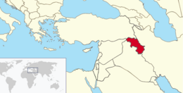 Map of Iraqi Kurdistan