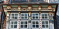 Woodcarving at bay window of Lübeck town hall (Lübeck-Altstadt)