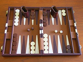 Tablier de backgammon.