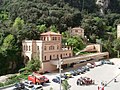 Montserrat, Catalonia, Spain. Common Station of two Funiculars and a Rack Railway.