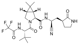 Structuurformule van Nirmatrelvir