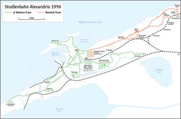 Straßenbahn Alexandria 1996