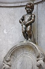 Manneken Pis i Bryssel.