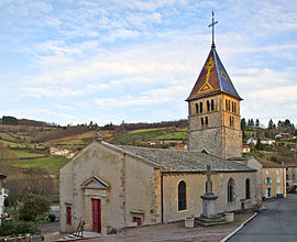 The church in Ouroux