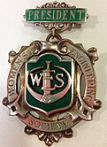 WES President's Medal given by Dorothy Pile (front)