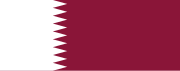 Flag of Qatar (serrated vertical bicolour)