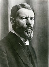 Max Weber in 1918, facing right and looking at the camera