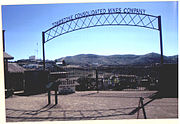 Entrance to Schiefflin's Mine. The mine was founded in 1877 by Ed Schieffelin.