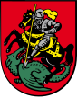 Coat of arms of Schwarzenberg, showing Saint George of Schwarzenberg