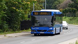 Volvo 7000-es busz a Zelk Zoltán úton