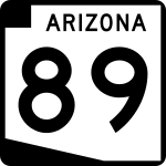 Straßenschild der Arizona State Route 89