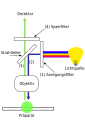 Schema Fluoreszenzmikroskop